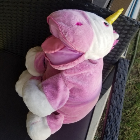 Stuffies PRANCINE The Unicorn Stuffed Animal ( 20"x16") 7 Secret Pockets Plush - Picture 4 of 10